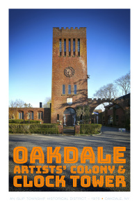 Oakdale Artitsts' Colony & Clock Tower Poster